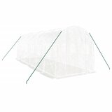  Staklenik s čeličnim okvirom bijeli 12 m² 6 x 2 x 2 m | shoptok.hr