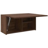 vidaXL Kopalniška stenska omarica rjav hrast 60x25x30 cm inž. les | Shoptok.si