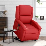 Maison Chic Električni masažni stol - Relax naslanjač s funkcijo vstajanja rdeče umetno usnje, (22062339) | Shoptok.si