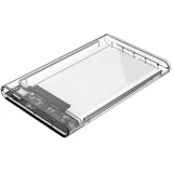 Zunanje ohišje za HDD/SSD 2,5" USB-C 3.1 Gen2 UASP v SATA3, prozorno, 2139C3-G2-CR