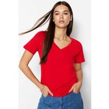 Trendyol T-Shirt - Red - Regular Cene