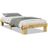 vidaXL Okvir kreveta bez madraca 75x190 cm puno drvo hrast | shoptok.hr