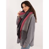 Wool Fashion Italia Scarf-AT-SZ-2320.50-grey-black | Shoptok.si