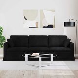 SOFA Crna 228 x 78 x 80 cm Baršun | shoptok.hr