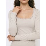 Sinsay Bluza s dugim rukavima i čipkom na dekolteu | shoptok.hr