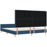  Krevetna konstrukcija s uzglavljem Plava 180 x 200 cm tkanina | shoptok.hr