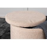 Venture Home puf s prostorom za pohranu Dunken (art. 15563-403) ⌀51 × 43 cm, bež | shoptok.hr