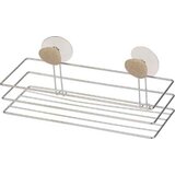 Tendance polica kamen sa 2 vakuuma 28X11,5X9,5 cm metal, hrom