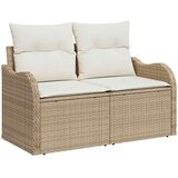  Set sofe 6 kom. Bež i krem bijela Poli Rattan i čelik | shoptok.hr