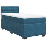 vidaXL spring krevet s madracem tamnoplavi 90x190 cm baršunasti | shoptok.hr
