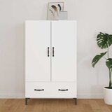  Visoka komoda bijela 70 x 31 x 115 cm od konstruiranog drva | shoptok.hr