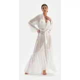 Dagi White Lace Detailed Dressing Gown