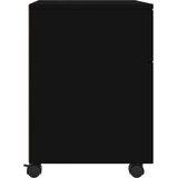vidaXL Arhivska omarica na kolesih črna 45x38x54 cm inženirski les | Shoptok.si