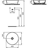 Ideal Standard Bijeli keramički okrugao umivaonik ø 40 cm Ipalyss – | shoptok.hr