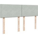 vidaXL Krevet s oprugama i madracem svjetlosivi 140x200 cm baršunasti | shoptok.hr