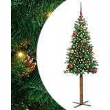 vidaXL Ožja jelka med 150 LED Zelena 150 cm PVC in trden bor | Shoptok.si