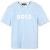 BOSS Kidswear Majica svijetloplava / bijela
