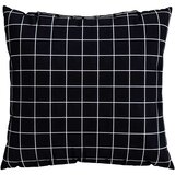  Razprševne blazine 4 pcs Črno karo 50 x 50 cm Poliester, (5000202520) | Shoptok.si