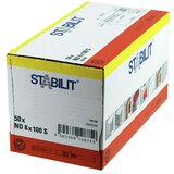 STABILIT Zidni vložek z vijakom (Premer zidnega vložka: 8 mm, Dolžina zidnega vložka: 100 mm, 50 kos) | Shoptok.si