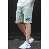 Madmext Men's Almond Green Printed Bermuda Shorts 5493 cene