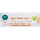 Altom design SET OD 3 BOROSILIKATNE POSUDE SA ŽLICAMA NA POSTOLJU 3X330 ML | shoptok.hr