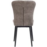 Hom`in stol, tekstil, kovina črna, rjava | Shoptok.si
