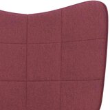vidaXL stolica za ljuljanje s osloncem za noge boja vina od tkanine | shoptok.hr
