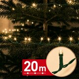 Family Christmas LED niz božičnih lučk 20 m toplo bela svetloba 400 LED 100-240V 6W - zelen kabel u
