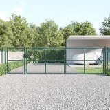 vidaXL mrežasta vrtna vrata zelena 500 x 175 cm od pocinčanog čelika | shoptok.hr