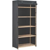  Garderobna omara iz blaga 79x40x170 cm siva | Shoptok.si