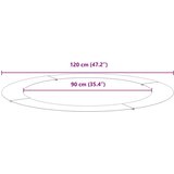  Pogodno za ravne drvene prstenove 5 pcs Bijelo Ø90 / 120 cm Čelik | shoptok.hr