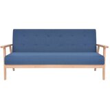 Maison Chic kavč - Sofa - Kanape trosed iz blaga modre barve, (21726581) Cene