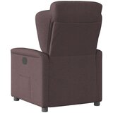  Električni naslonjač od tkanine tamnosmeđi | shoptok.hr