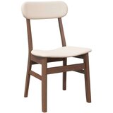 vidaXL Jedilni stoli z blazinami 2 kosa Brown Solid Wood Rubber | Shoptok.si