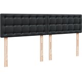  s oprugama i madracem crni 200x200 cm od umjetne kože | shoptok.hr