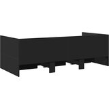  Dnevni krevet s ladicama bez madraca crni 75x190 cm | shoptok.hr