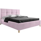 CARRYHOME OBLAZINJENA POSTELJA 140 cm x 200 cm , tekstil roza Cene