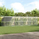  Kavez za piliće 4 pcs Srebrno 800 x 200 x 200 cm Čelik i PE Cijene