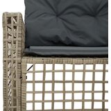  Vrtna sofa L-oblika s jastucima+tabureom svjetlosiva poliratan | Eponuda.com