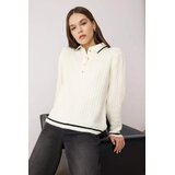TRENDYOLMILLA ženski duks Twoaw26Kz00236, Ecru | Eponuda.com