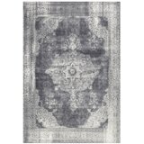 Kayoom RAVNO TKANA PREPROGA Vintage 8400 Grau 200/290 cm potiskano siva | Shoptok.si