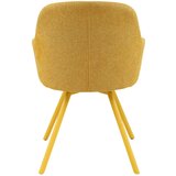 CARRYHOME stol, kovina, tekstil rumena | Shoptok.si