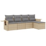  5-dijelni vrtni set sofa s jastucima bež od poliratana | shoptok.hr