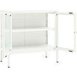 vidaXL komoda bijela 70 x 35 x 70 cm od čelika i stakla | shoptok.hr