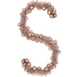 vidaXL Garland od božićnih kuglica Ružičasto zlatni 186 cm Polistiren | shoptok.hr