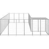  Kavez za pse srebrni 13,31 m² čelični | shoptok.hr