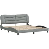 vidaXL okvir za krevet s uzglavljem svjetlosivi 180x200 cm od tkanine | shoptok.hr