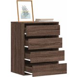 Furnova Kotni predalnik rjavi hrast 60x41x76 cm inženirski les, (22105547) | Shoptok.si
