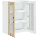  Zidni stakleni ormarić Lucca Hrast sonoma 60 x 31 x 80 cm | shoptok.hr
