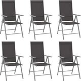 7-dijelni vrtni blagovaonski set aluminijski srebrno-crni | shoptok.hr